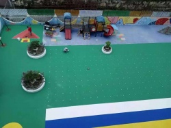 深圳龍崗幼兒園塑膠地面 EPDM橡膠地面